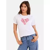 Lipsy Majica Wear It With Love  zlata / roza / rdeča / bela