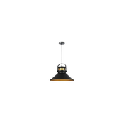 Luster na sajli TAO 1xE27/60W/230V, precnik 37 cm, crna