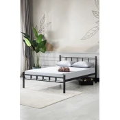 Hanah Home Francuski ležaj K90, 120x95x200 cm, Crni