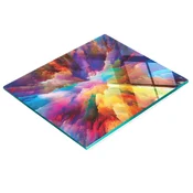 shumee Elegantna in trpežna steklena tabla z barvnim eksplozijskim tiskom 60x52 cm