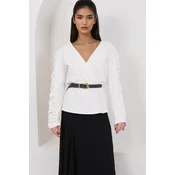Trend Alaçati Stili Pulover bela