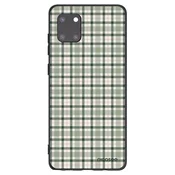 Silikonski črni ovitek za Samsung Galaxy Note 10 Lite N770F - Sage Tartan