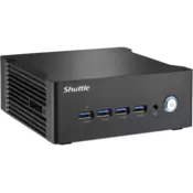 Nano Shuttle Nano PC NA10H7 Barebone PC, AMD Ryzen 7 8845HS, Radeon 780M, 24/7 rad