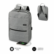 Ruksak za Prijenosnik i Tablet s USB Izlazom Subblim MOCHILA ELITE AIRPADDING 15.6 GREY