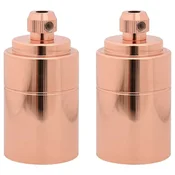 Vidaxl Obeski za svetilke 2 kosa Rose Gold E27