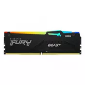 Kingston FURY Beast RGB crna 16GB DDR5-5200 EXPO CL36 DIMM memorija