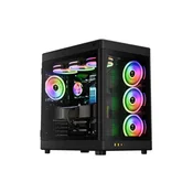 Kucište Gamdias Neso P1 Full Tower/E-ATX/ATX/Micro-ATX/Mini-ITX/bez napajanja/kaljeno staklo/crna