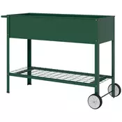 Homestar Dvignjena vrtna greda 109x44x80 cm zelena kovina