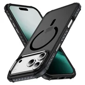 Overboard Oklepni ovitek za iPhone 18 Pro/17 Pro, mat ovitek, za MagSafe, mat s črnim okvirjem