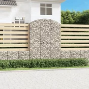 Gabionska košara s lukom 150x50x200/220 cm pocincano željezo