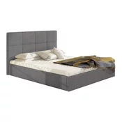 Krevet Cleveland 136 Bracni, Siva, 140x200, Tkanina, Basi a doghePodnice za krevet, 151x213x106cm
