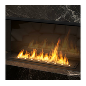 InFire - Ugradeni bio kamin 7,5 x 100 cm, 6 kW, crni