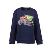BLUE SEVEN Majica nočno modra/siva/zelena/živo rdeča