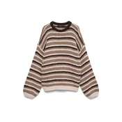 VERO MODA Pulover VMMAYBE svetlo bež/mokka/temno rjava