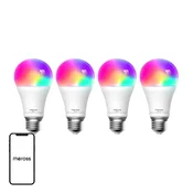 Meross MSL120 WiFi Pametna LED Žarnica (HomeKit), 4 kosi