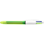 Bic BIC izvlečni kemični svinčnik 4 barve Fluo, neon rumeno/bel, (21655716)