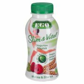 TEKOČI JOGURT MALINA Z ŽITI, 1,1% M.M., SLIM&VITAL EGO, 250G