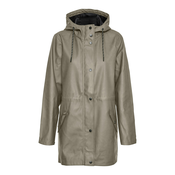 Vero Moda Tall Prijelazni kaput Malou, kameno siva / crna