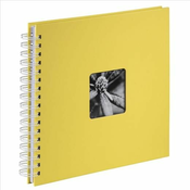 HAMA "Fine Art" spiralni album, 28x24 cm, 50 bijelih stranica, žuti