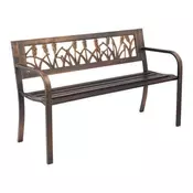 VEVOR Zunanja klop 127x52x77 cm bronasta