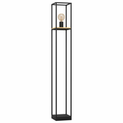EGLO Podna lampa LIBERTAD E27 128,5 cm crna/drvo 99798