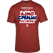 011Shop Muška majica kratkih rukava, Ajmo Srbija napadaj! EP 2024, Crvena