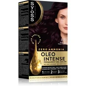 Syoss Oleo Intense permanentna barva za lase z oljem odtenek 3-33 Rich Plum