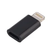 Adapter Lightning muski na Micro USB zenski crni