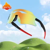 Dratra Unisex naocare za sunce, Crno-crvene