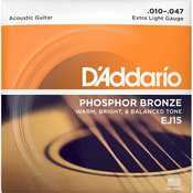 DAddario EJ15-3D Phosphor Bronze Extra Light 3 Sets