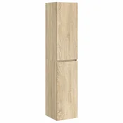 vidaXL Omejen kabineta za kopalnico Sonoma hrast 33 x 34,5 x 160 cm