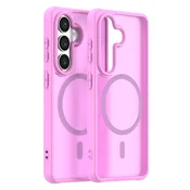 Hibridni ovitek HaloFrost II MagSafe za Samsung Galaxy S26 - pink