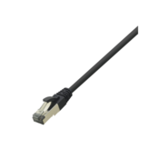 LOGILINK LogiLink CQ8103S RJ45  CAT 8.1 S/FTP 15.00 m črna pletena zaščita\, brez halogena 1 kos, (20414049)