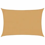 Vidaxl Senčno jadro 160 g/m2 pravokotno peščeno 2x2,5 m HDPE