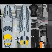 Rebel Napihljiva SUP deska s sedežem za plavanje 335 cm, veslo, komplet nahrbtnika