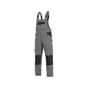 CANIS Radne pantalone sa tregerima CXS Strech/ siva/crna