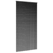 vidaXL Komarnik za vrata iz temno sivo 100x200 cm bambus