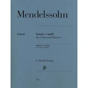 MENDELSSOHN:SONATA C-MOLL VIOLA AND PIANO