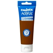 Akrilna barva 75 ml v rjavi barvi - Carioca