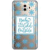 Ovitek Print za Huawei Mate 10 My Print Cover, Cold outside, siva in roza