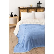Lessentiel Maison Prekrivac Muslin, 230x250, Svetloplavi