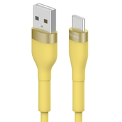 USB-A u USB-C kabel za punjenje i podatkovni Ringke Pastel 12W - 2m - žuti