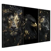shumee Slika na italijanskem platnu 90 x 60 cm triptih - moderni slog - živali Slika na italijanskem platnu 120 x 80 cm triptih - moderni slog - živali