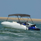 vidaXL Bimini tenda s 3 loki antracitna 183x140x137 cm