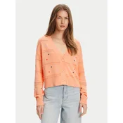 United Colors Of Benetton Pletena jopica 10C1E604W Oranžna Regular Fit