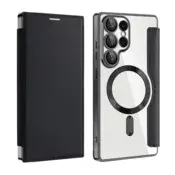 Maska na preklop Coral Mag Case Book za Samsung S25 Ultra/ S938B crna.