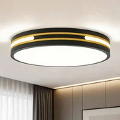 WOKNOS LED stropna svetilka 30 cm črno zlata