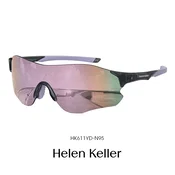 Helen Keller Unisex naocare za sunce, Crno-ljubicaste