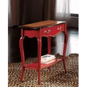 Casa Padrino luxury baroque console antique red/brown/silver - Handmade console table with drawer - Luxury living room furniture in baroque style - Baroque furniture - Made in Italy