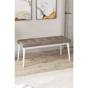 Hanah Home klupa Arwen Bench, 105 cm, kapucino / bela